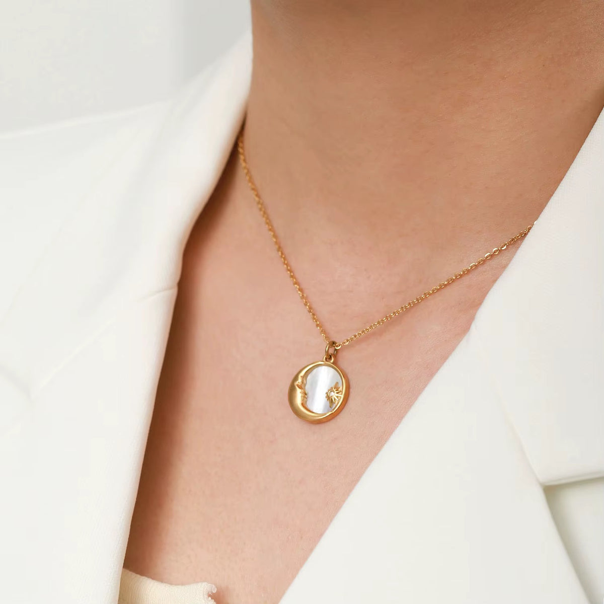 Lunar Pearl Necklace
