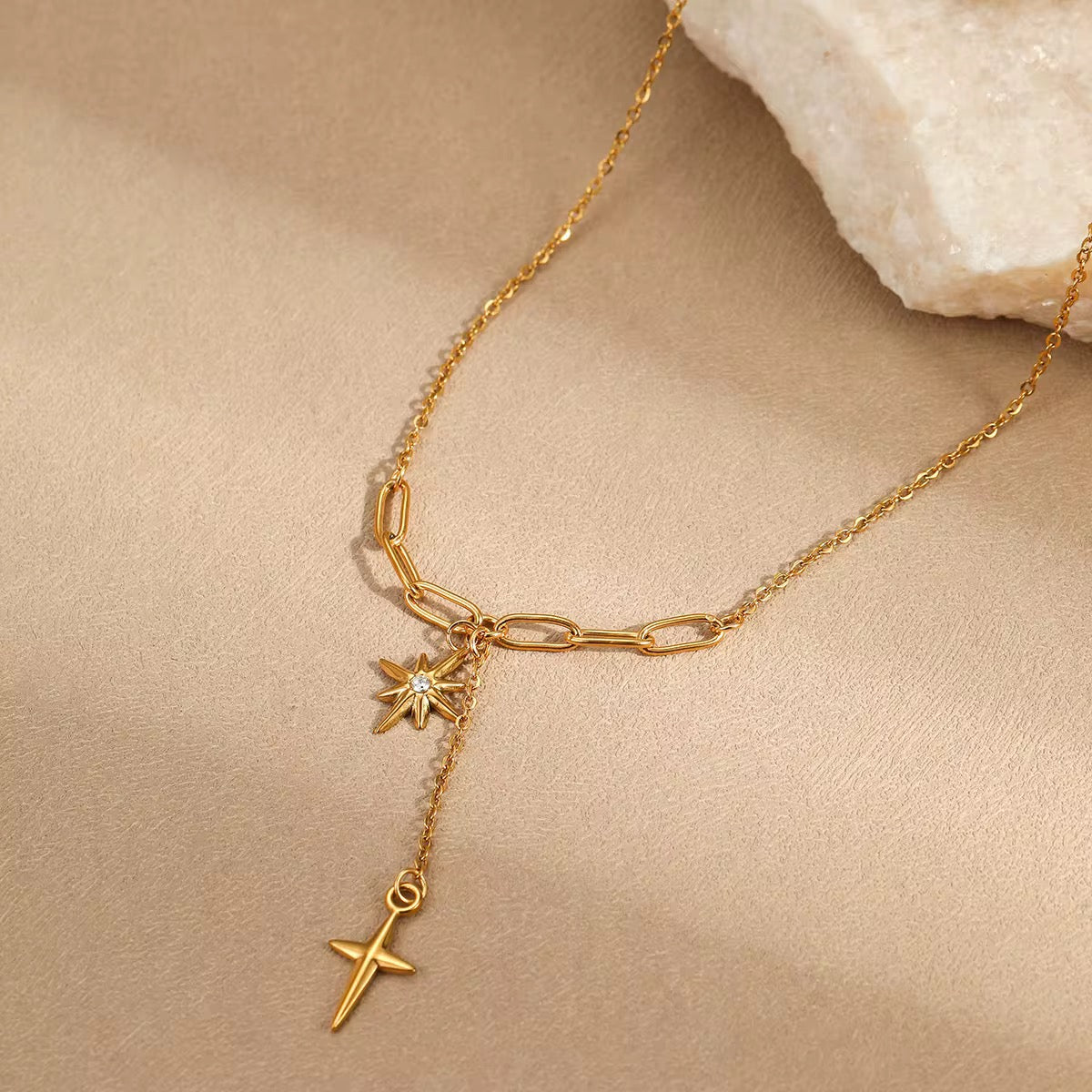 Double Star Necklace