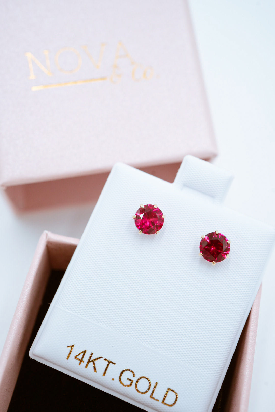 14K Gold Earrings - 6 Prong Studs