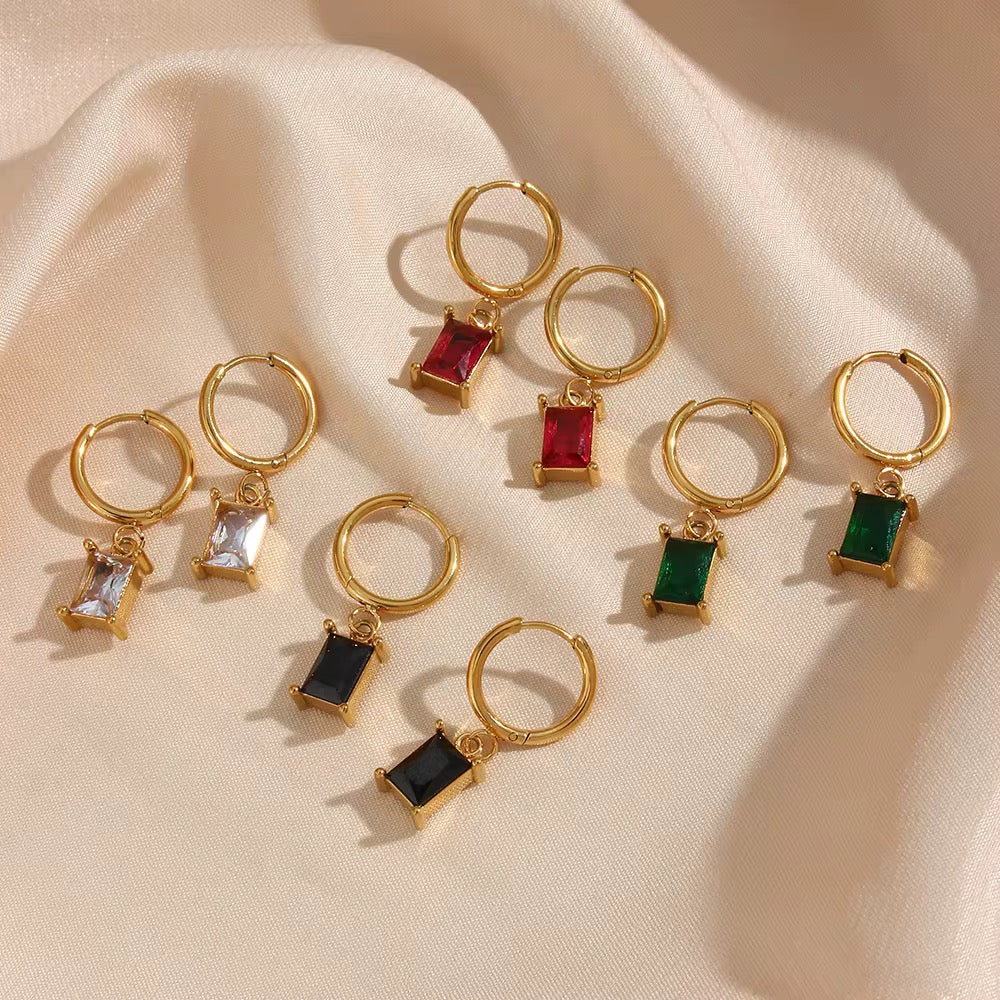 Gem Drop Hoops