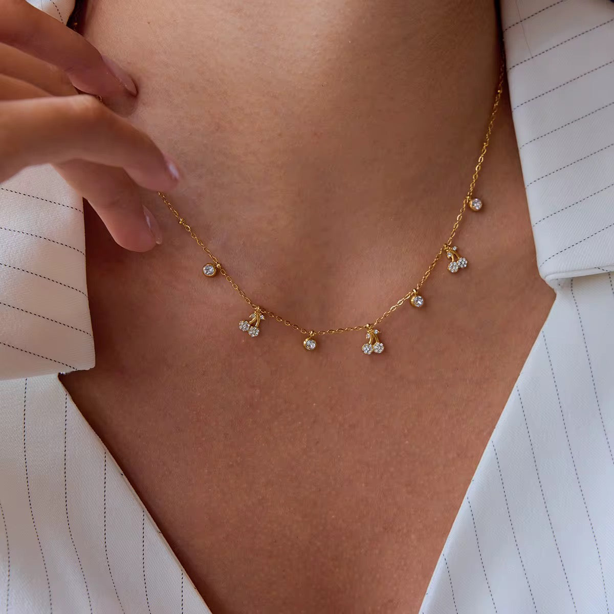 Christina Cherry Necklace