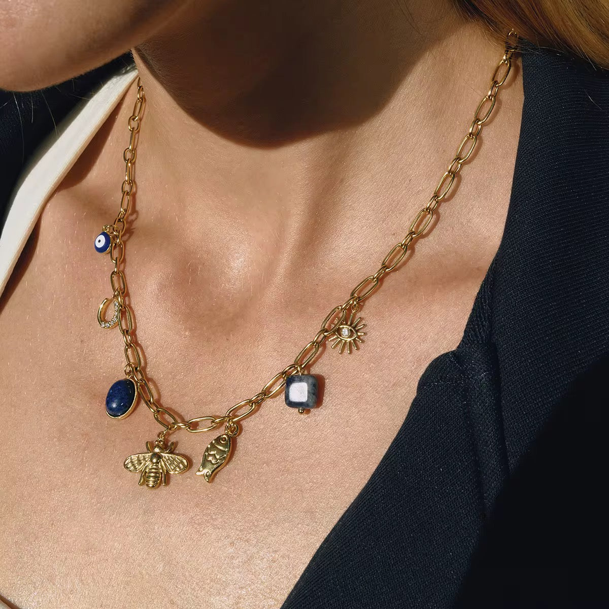 Santorini Charm Necklace