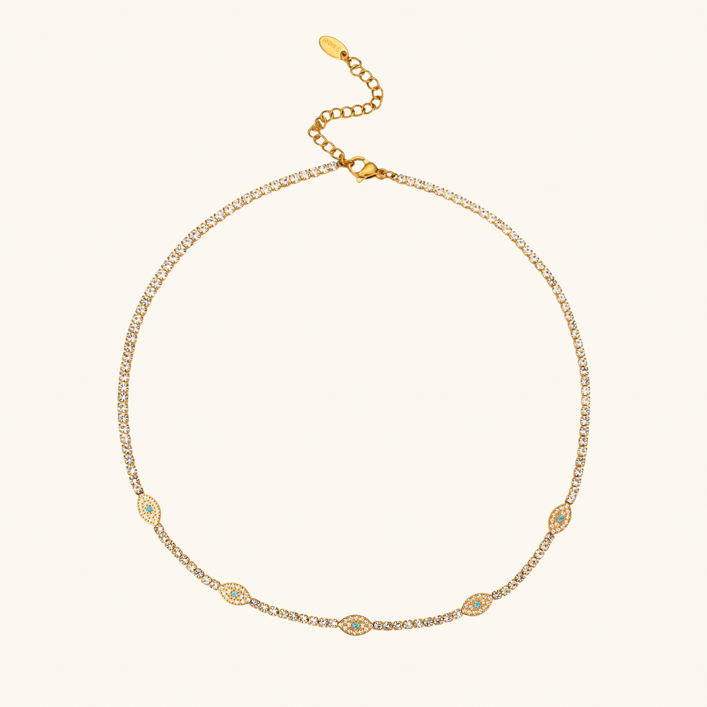 Icy Evil Eye Necklace