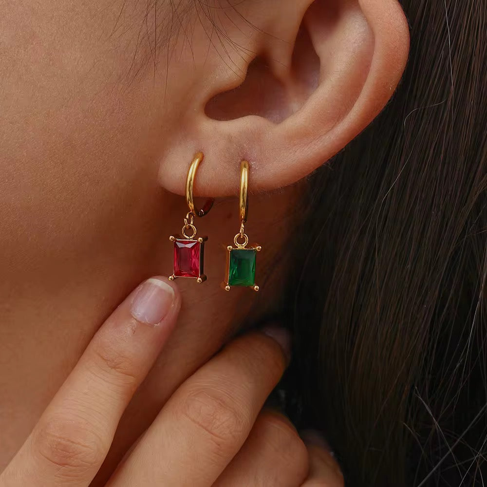 Gem Drop Hoops