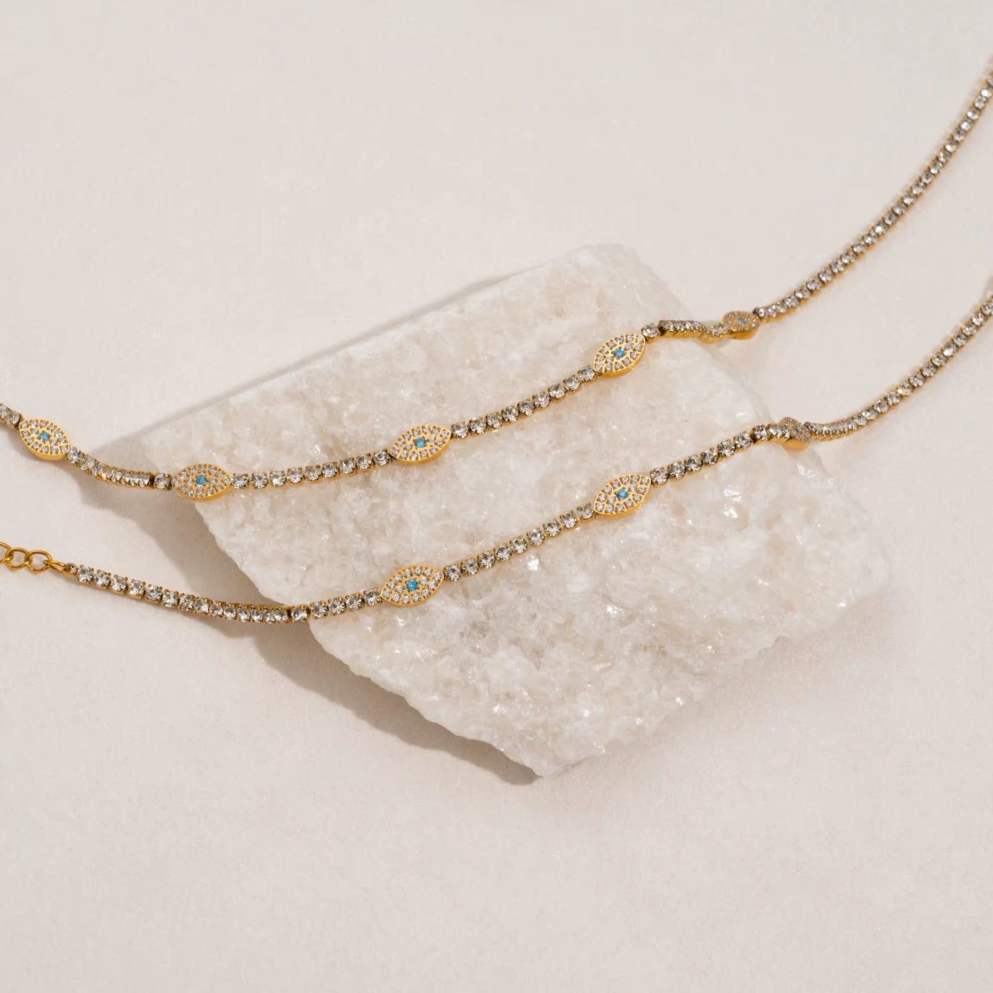 Icy Evil Eye Bracelet
