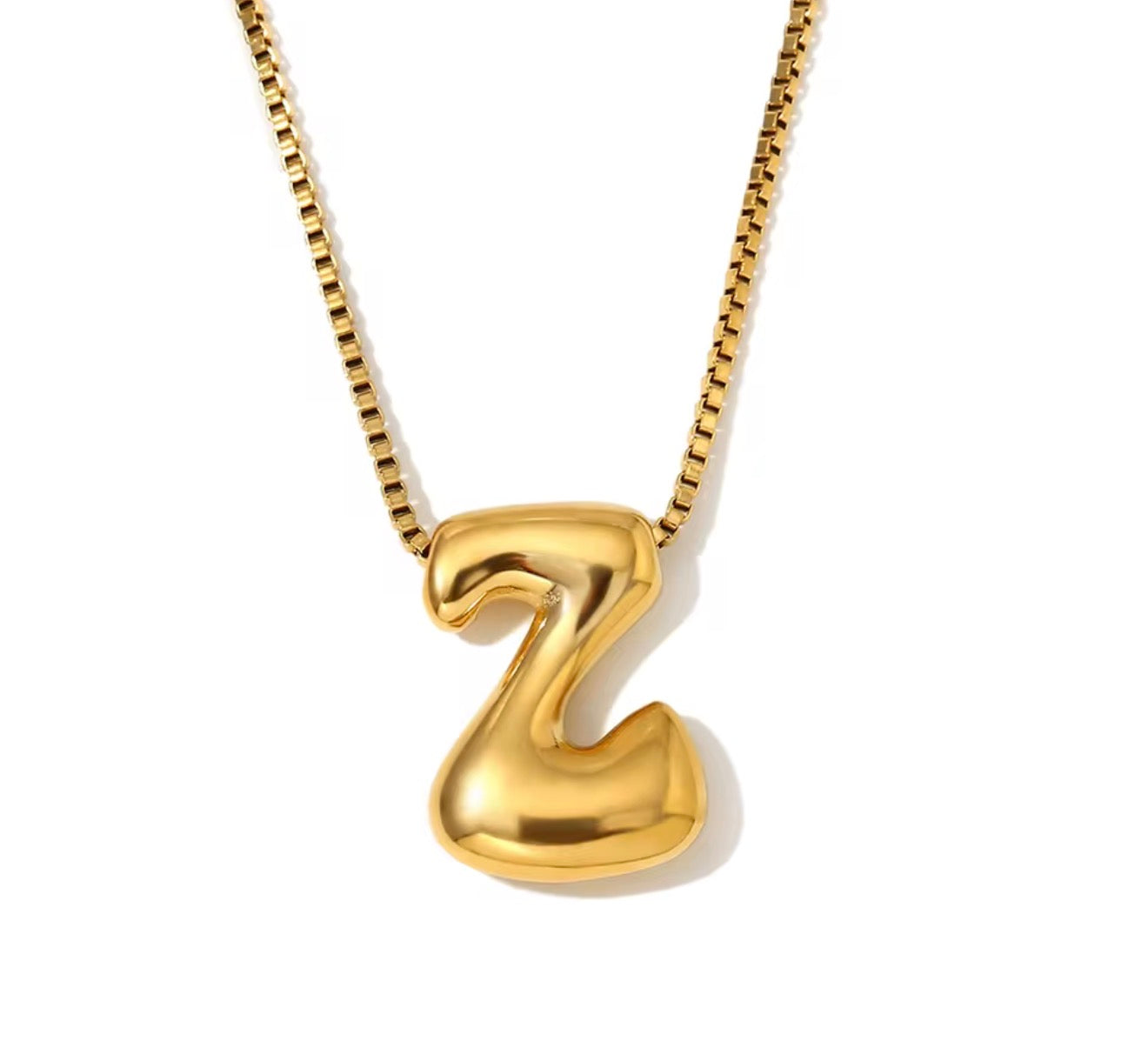 Maximalist Bubble Letter Necklace