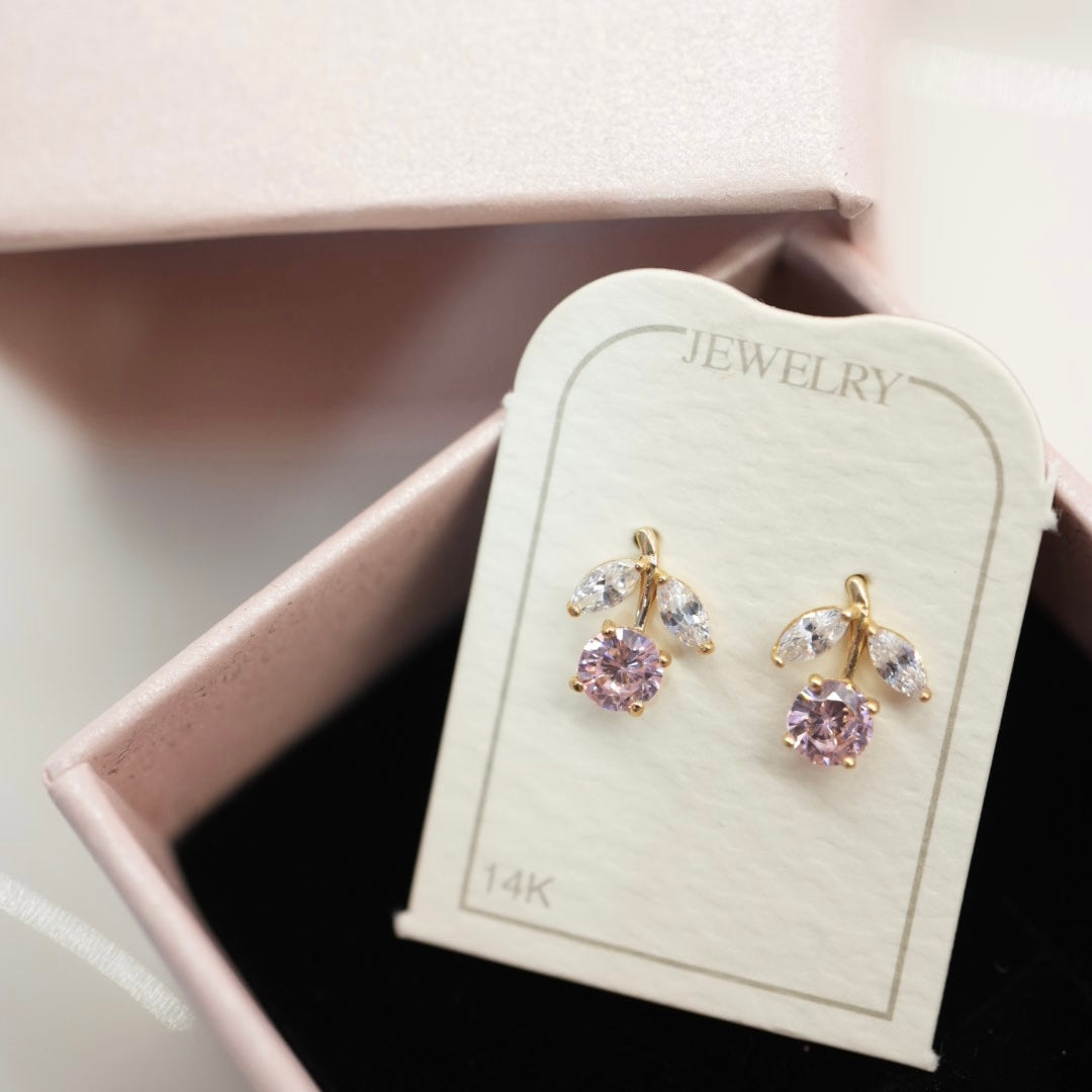 14k Solid Gold Earring - Everyday Stud