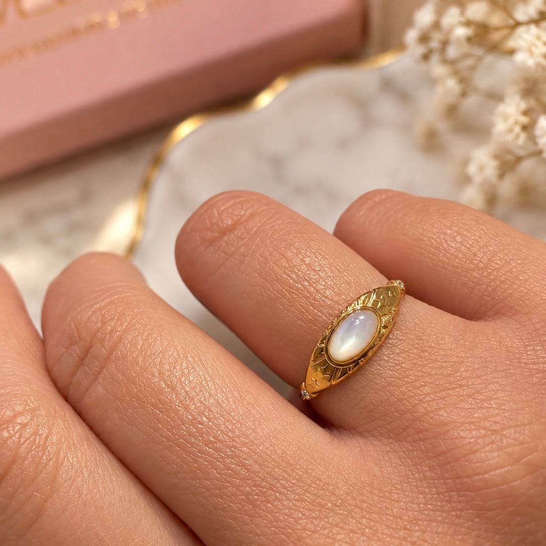Moonlit Eye Ring