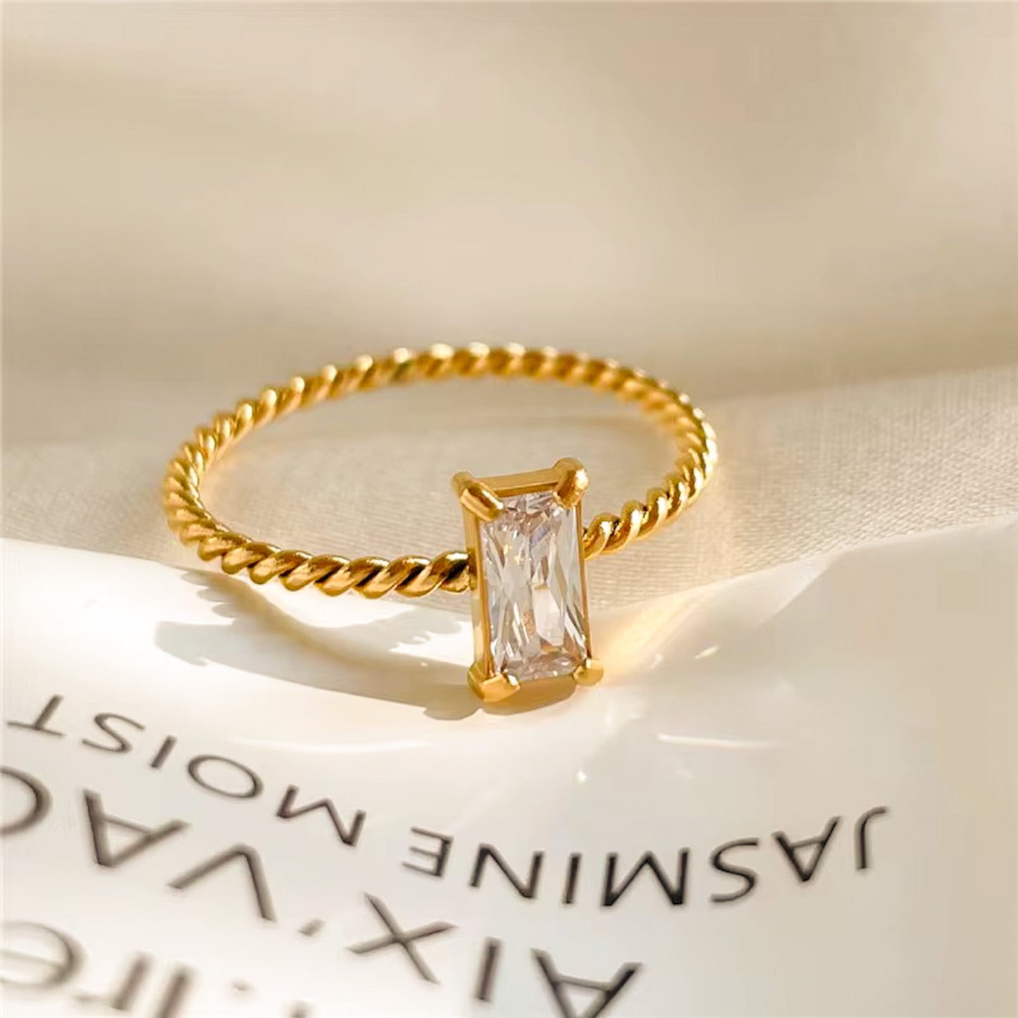 Ava Dainty Ring - Crystal