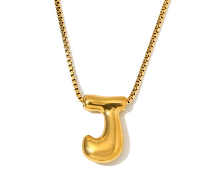 Maximalist Bubble Letter Necklace