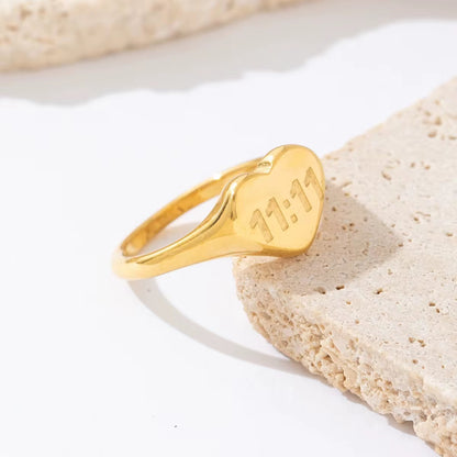 Heart Eleven Eleven Ring