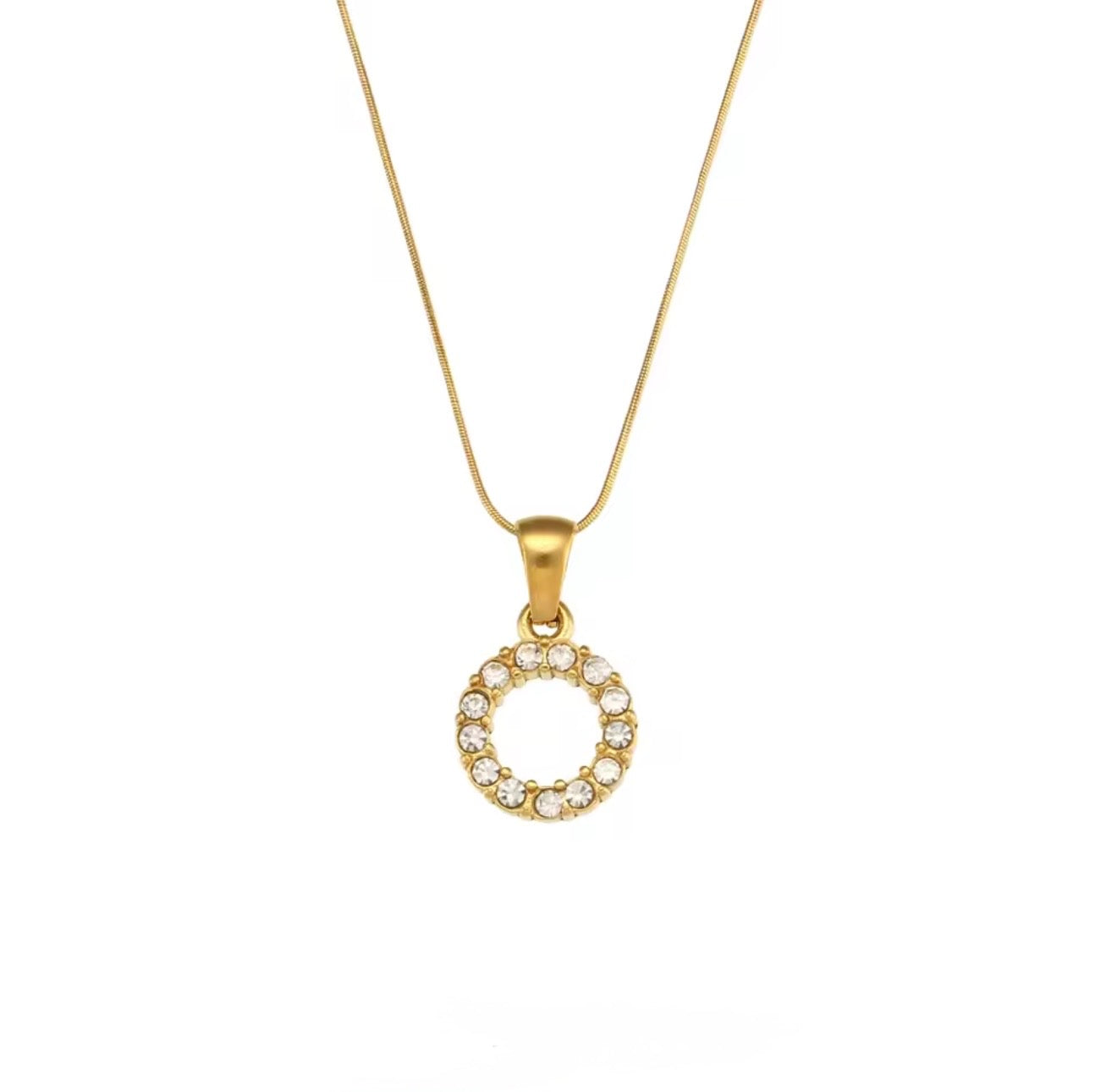 Nova Icy Initial Necklace