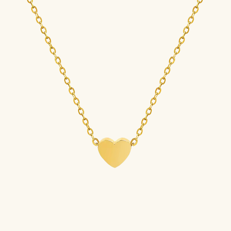 Custom Mini Heart Engraved Necklace