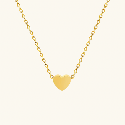 Custom Mini Heart Engraved Necklace