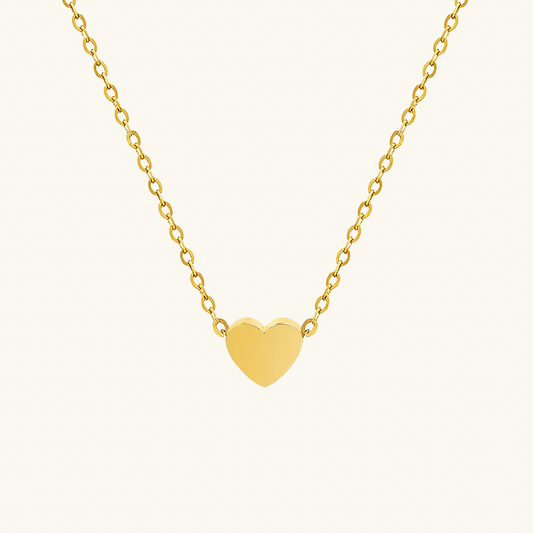 Custom Mini Heart Engraved Necklace