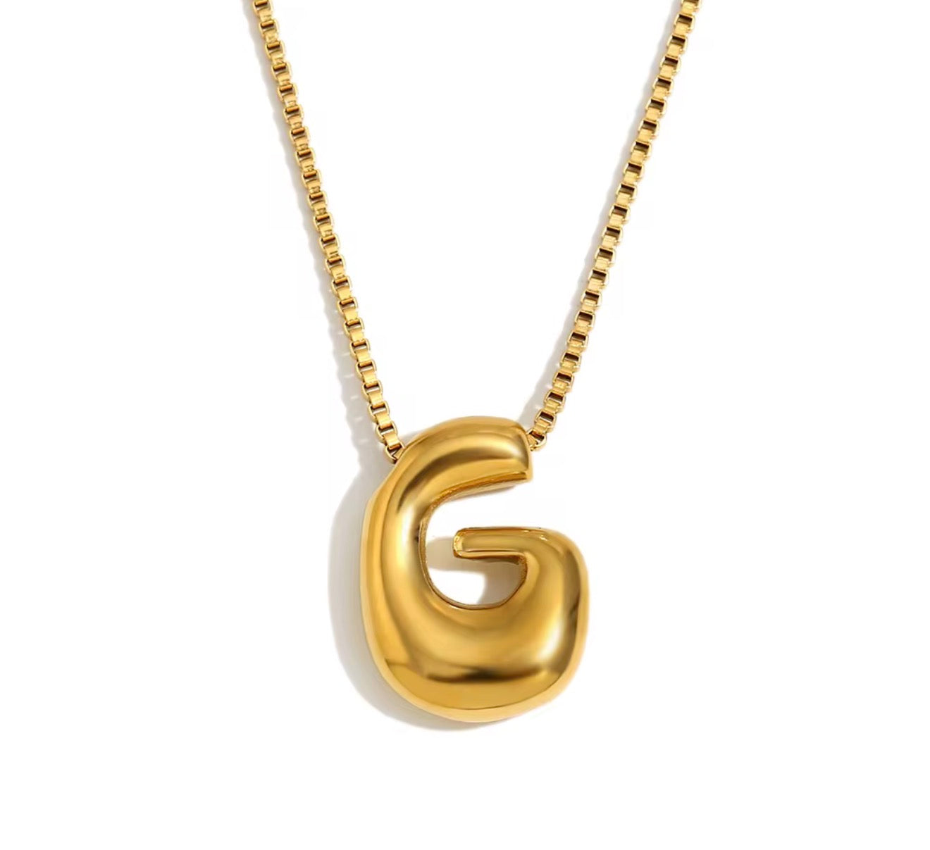 Maximalist Bubble Letter Necklace