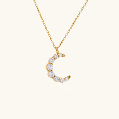 Starlit Crescent Necklace