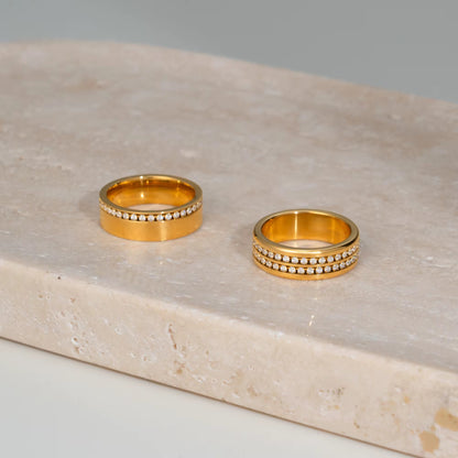 Double Row Luxe Ring