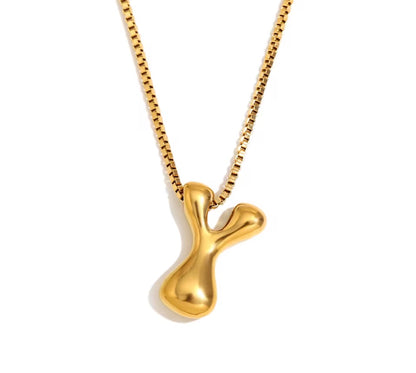 Maximalist Bubble Letter Necklace