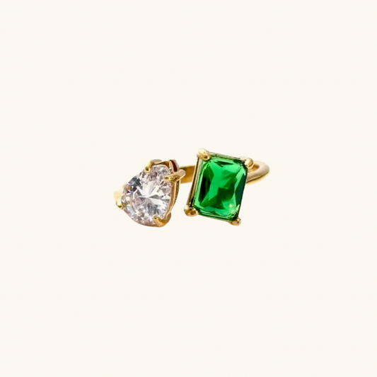 Megan - Emerald Green and Crystal