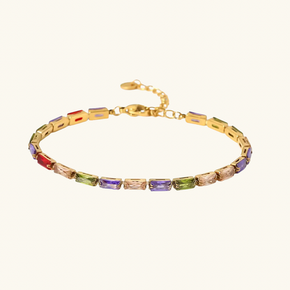 Rainbow Luxe Tennis Bracelet