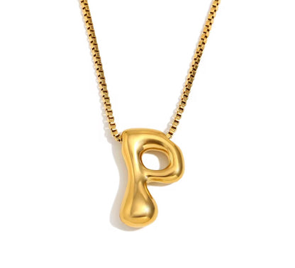 Maximalist Bubble Letter Necklace