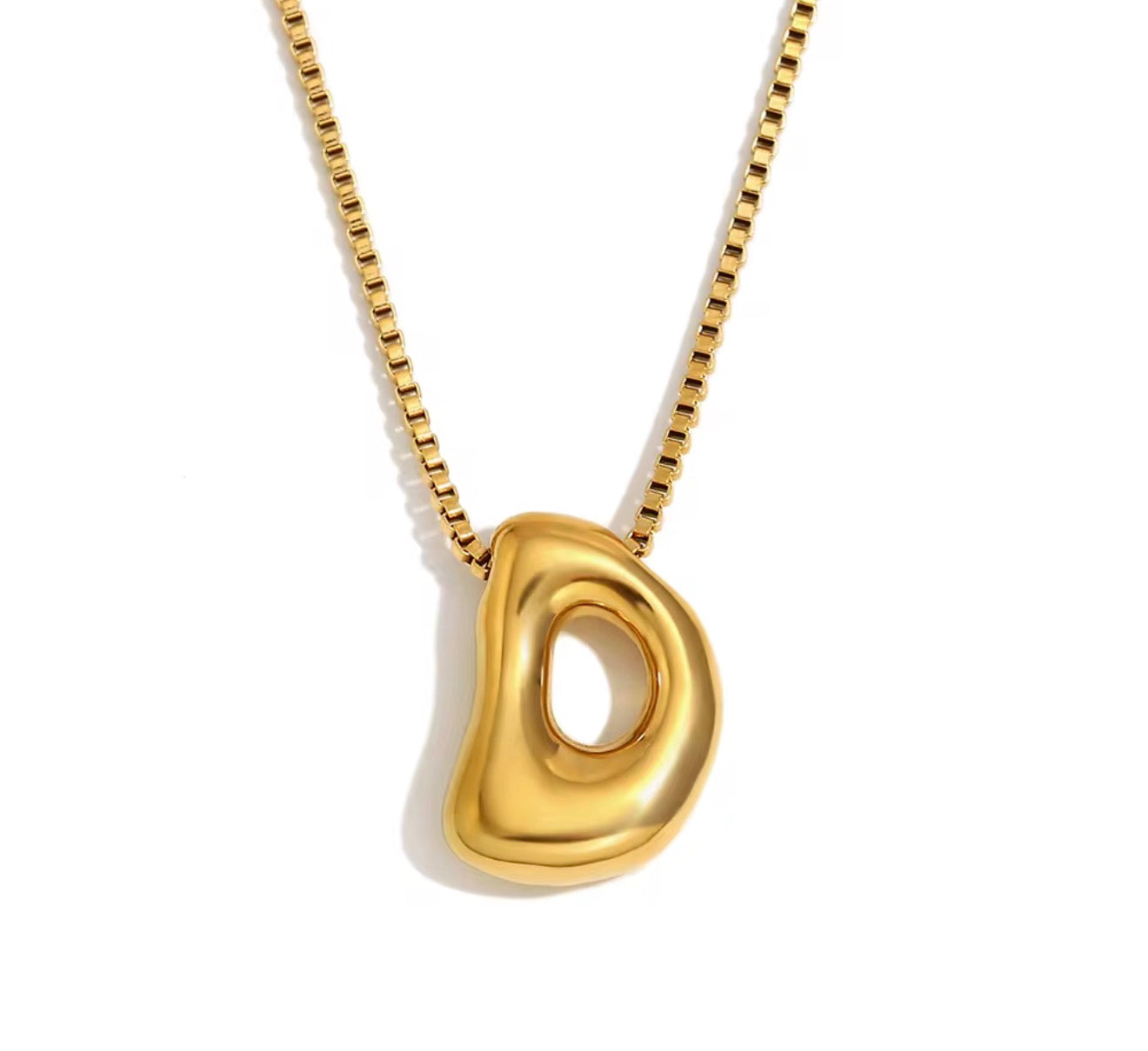 Maximalist Bubble Letter Necklace