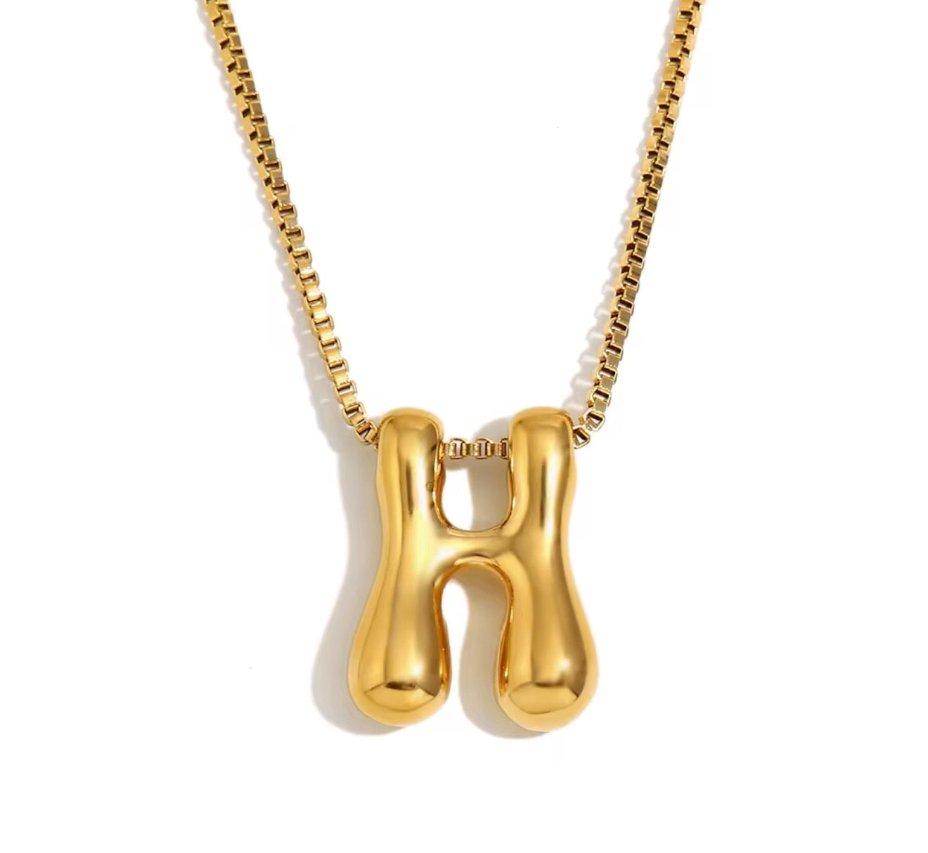 Maximalist Bubble Letter Necklace