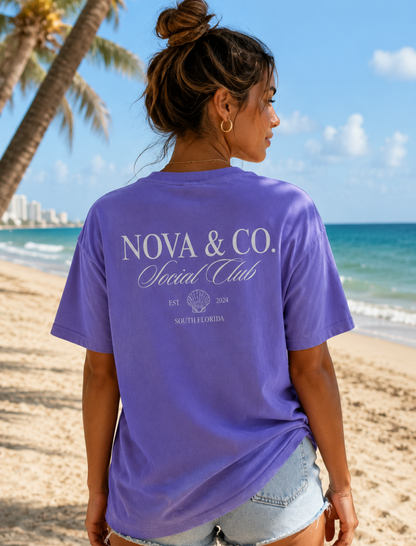 Nova & Co. Social Club Pocket Tee