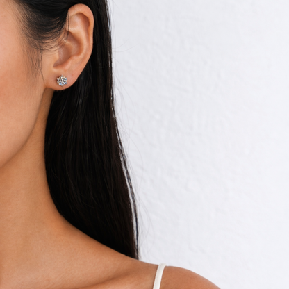 6 Prong Moissanite Studs