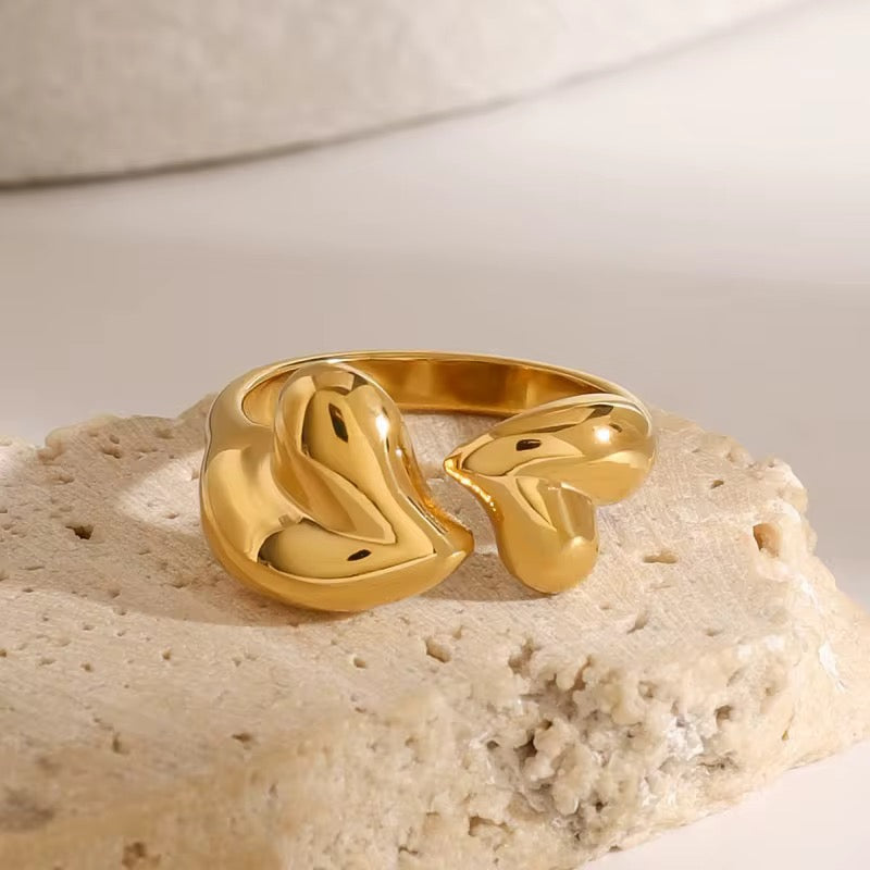 Double Heart Ring