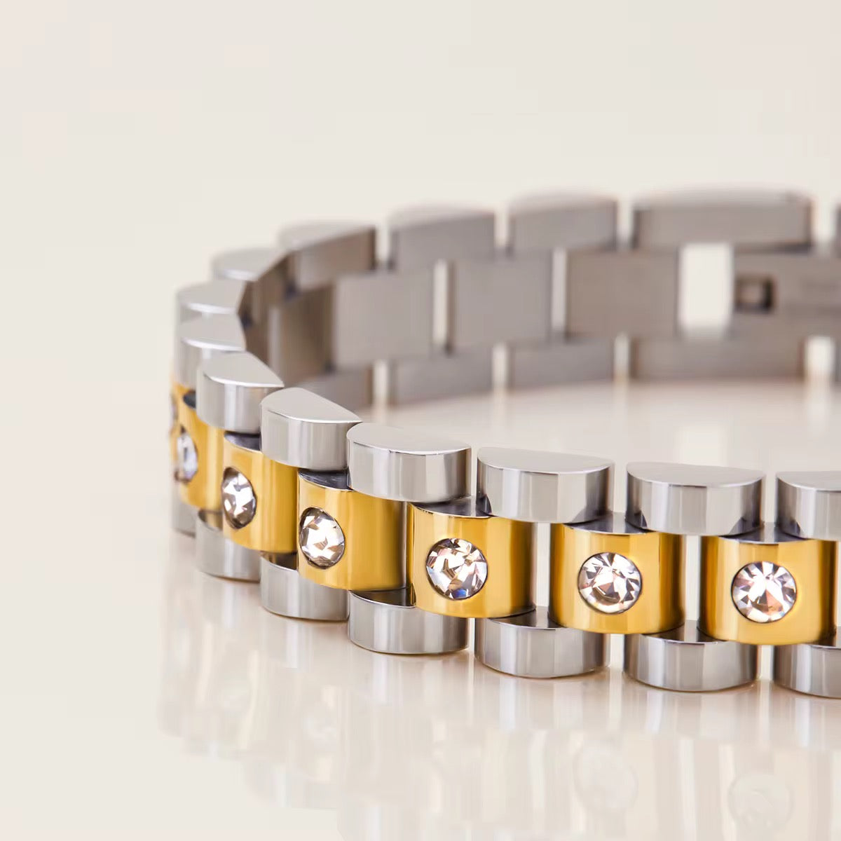 Aurora Link Bracelet - Two Toned
