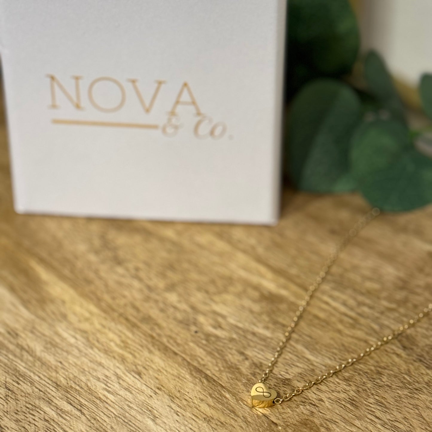 Custom Mini Heart Engraved Necklace