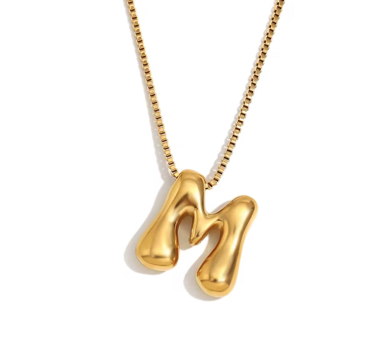 Maximalist Bubble Letter Necklace
