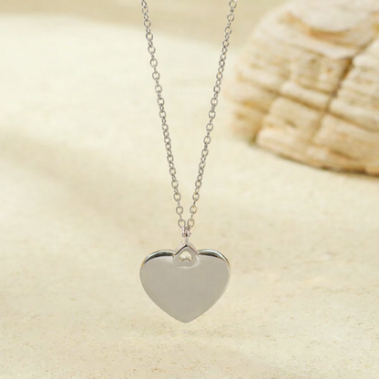 Custom Engravable Heart Necklace