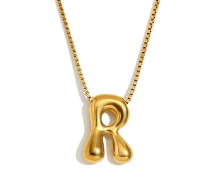 Maximalist Bubble Letter Necklace