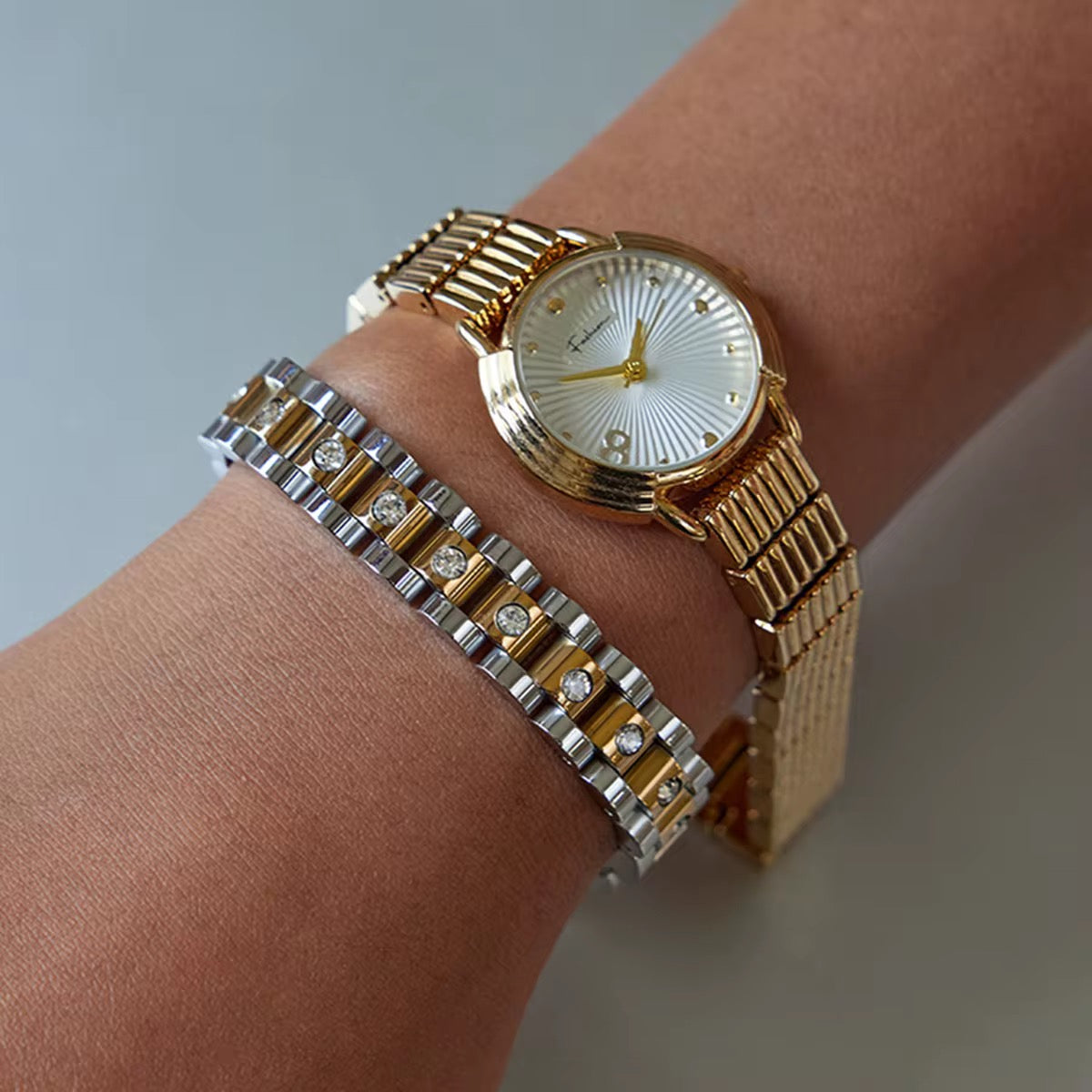 Aurora Link Bracelet - Two Toned