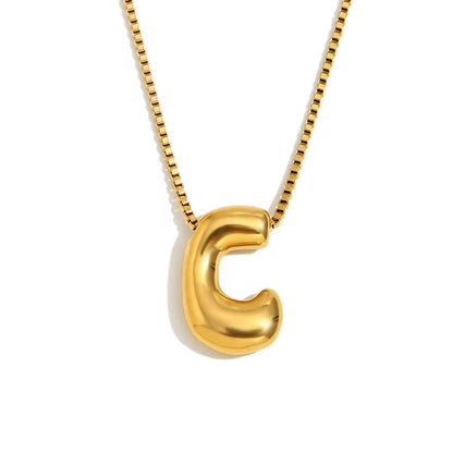 Maximalist Bubble Letter Necklace