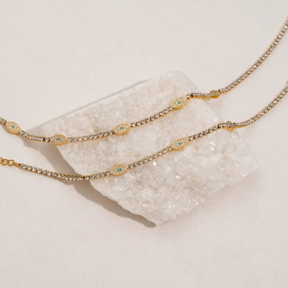 Icy Evil Eye Necklace