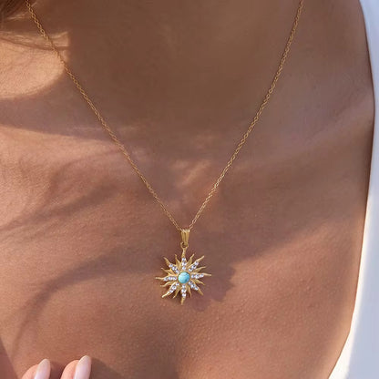 Turquoise Sunshine Necklace