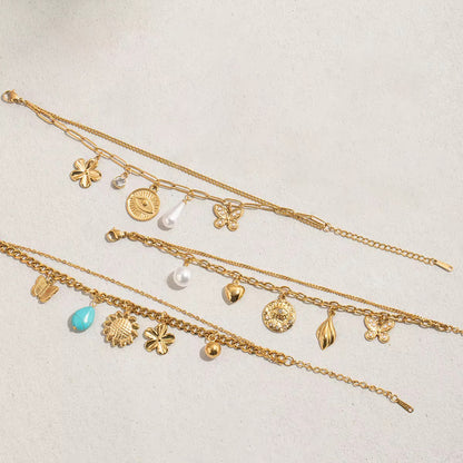 Evil Eye Girlie Charm Bracelet