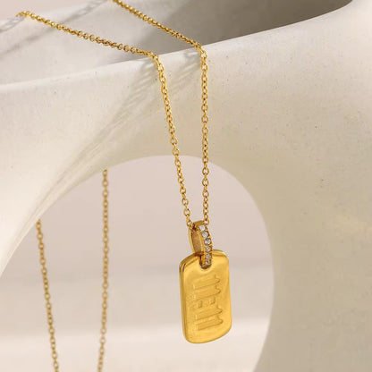 Eleven Eleven Tag Necklace