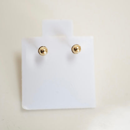 14K Solid Gold - Blue Floral Studs – Screw Back