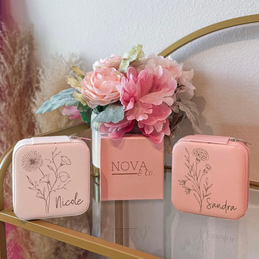 Custom Birth Month Jewelry Box