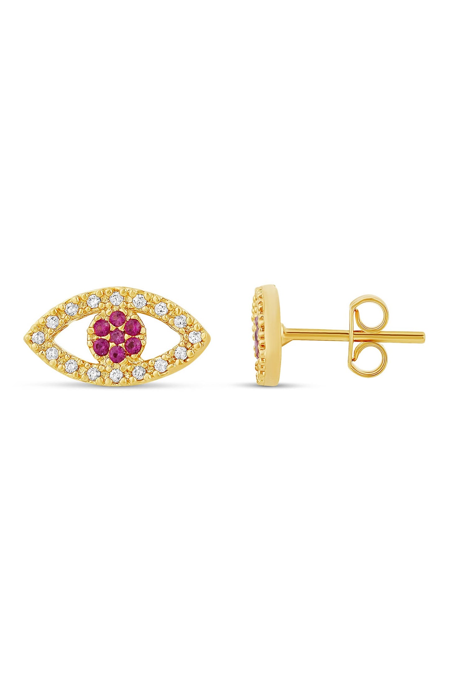 Pavé Evil Eye Studs