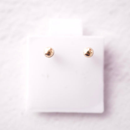 14k Solid Gold - Black Onyx Butterfly Studs - Screw Backs - Everyday Wear