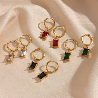 Gem Drop Hoops