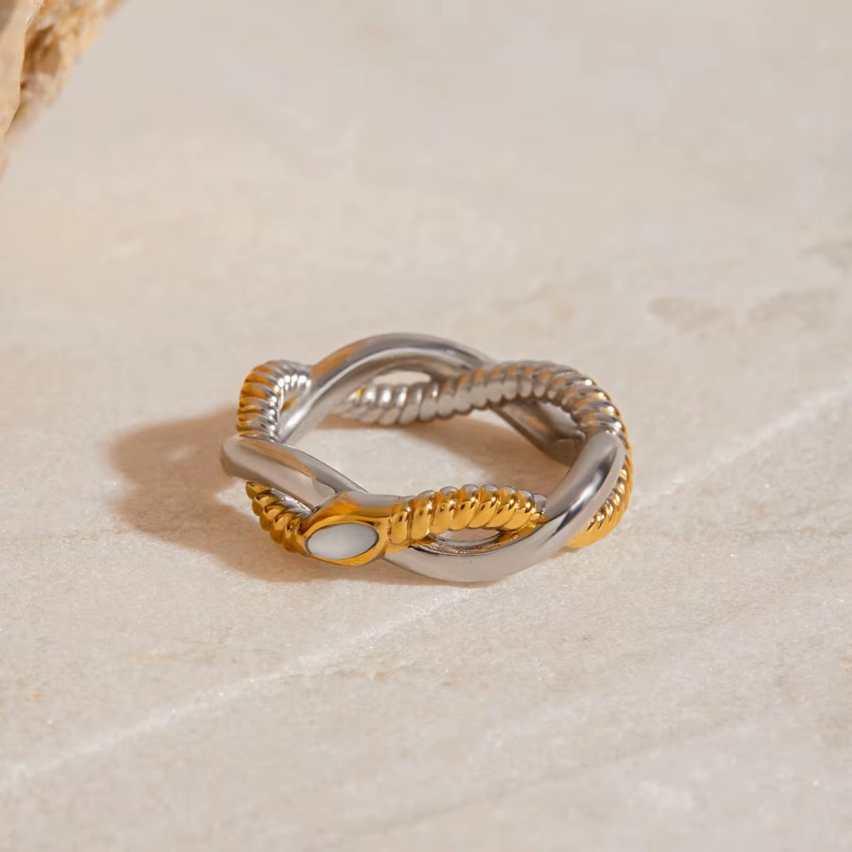 Two- Toned Taylor Ring