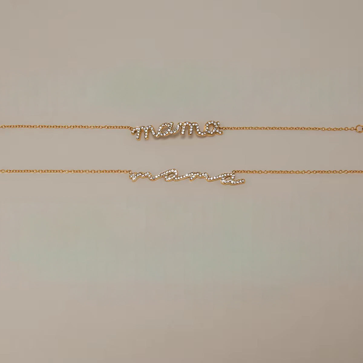 Mama Script Bracelet