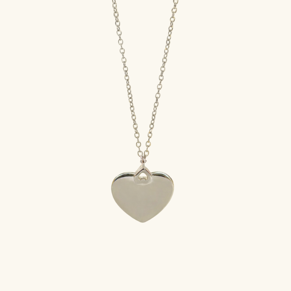 Custom Engravable Heart Necklace